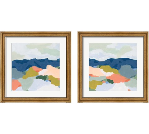 Mountain Mosaic 2 Piece Framed Art Print Set by June Erica Vess