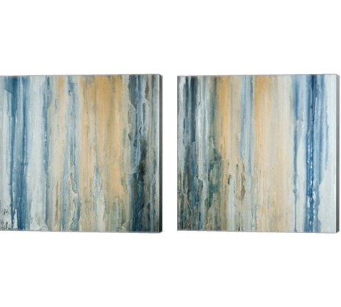 Tiger Stripes 2 Piece Canvas Print Set by Teodora Guererra