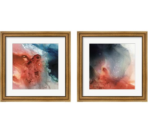 Aqueous Drift 2 Piece Framed Art Print Set by Victoria Borges