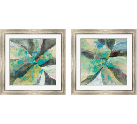 In the Valley Abstract 2 Piece Framed Art Print Set by Danhui Nai