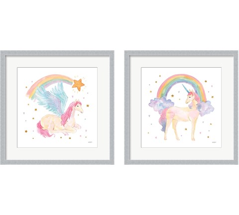 Magical Friends 2 Piece Framed Art Print Set by Jenaya Jackson