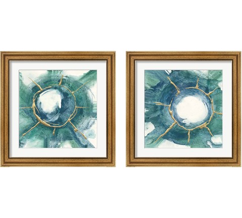 Dharma Wheel 2 Piece Framed Art Print Set by Chris Paschke