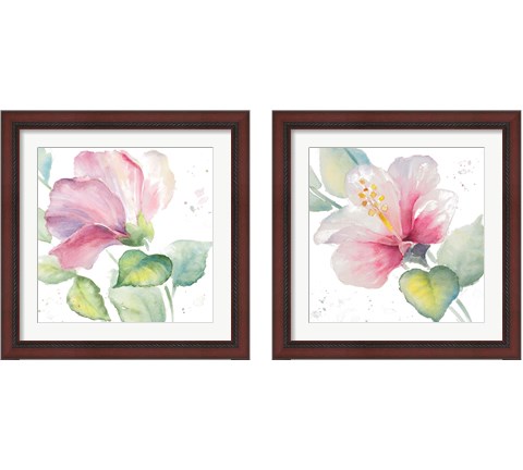 Fragrant Hibiscus 2 Piece Framed Art Print Set by Lanie Loreth