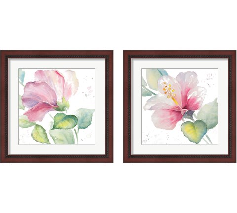 Fragrant Hibiscus 2 Piece Framed Art Print Set by Lanie Loreth