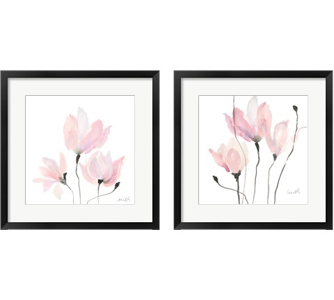 Pastel Floral Sway 2 Piece Framed Art Print Set by Lanie Loreth