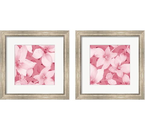 Blooming Pink Whispers 2 Piece Framed Art Print Set by Lanie Loreth