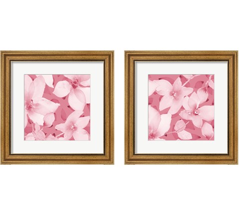 Blooming Pink Whispers 2 Piece Framed Art Print Set by Lanie Loreth