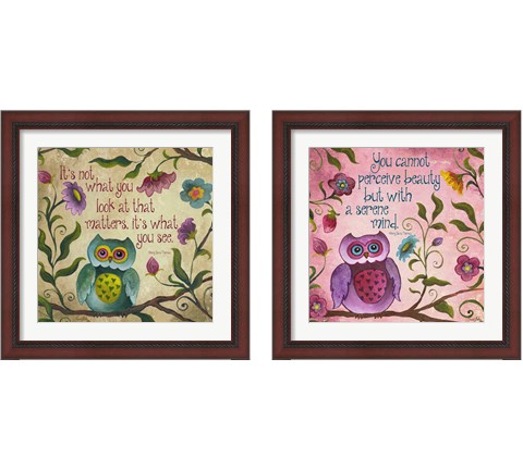 I Owl You 2 Piece Framed Art Print Set by Elizabeth Medley