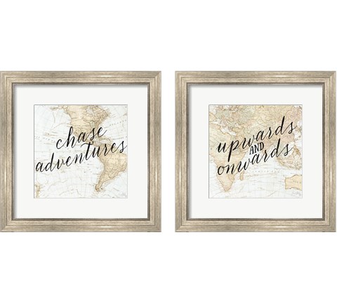 Adventure Awaits 2 Piece Framed Art Print Set by Elizabeth Medley