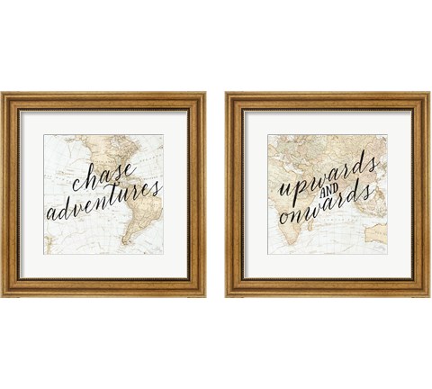 Adventure Awaits 2 Piece Framed Art Print Set by Elizabeth Medley