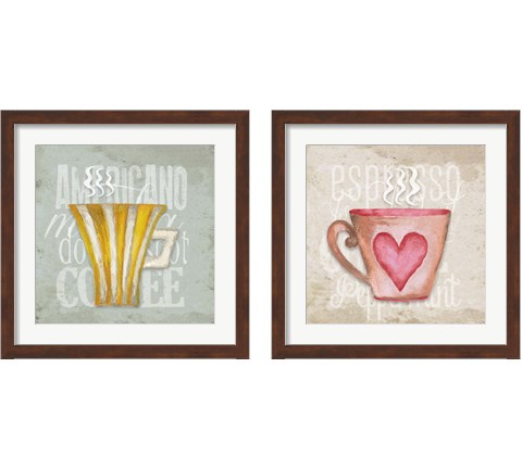 Daily Coffee 2 Piece Framed Art Print Set by Elizabeth Medley