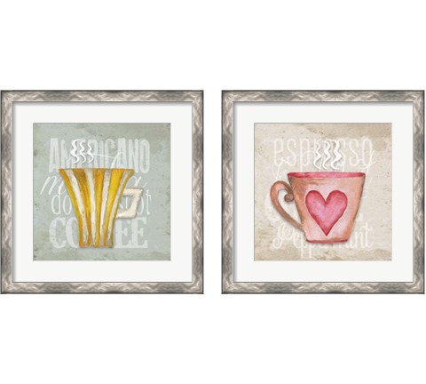 Daily Coffee 2 Piece Framed Art Print Set by Elizabeth Medley