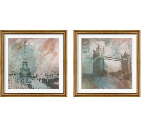 Vintage Europe 2 Piece Framed Art Print Set by Dan Meneely