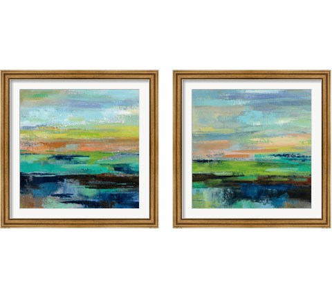 Delmar Sunset  2 Piece Framed Art Print Set by Silvia Vassileva