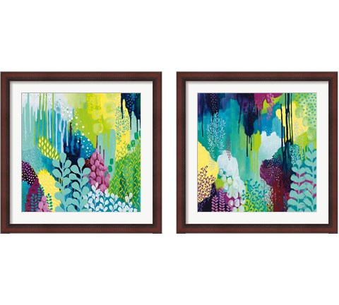 Jewel Forest 2 Piece Framed Art Print Set by Kathy Ferguson