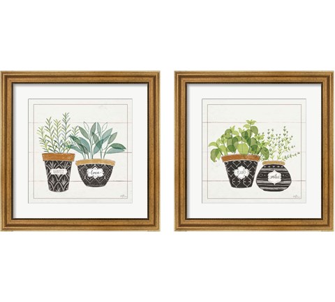 Fine Herbs 2 Piece Framed Art Print Set by Janelle Penner