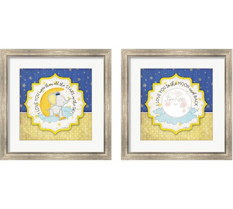 I Love You More Than All the Stars 2 Piece Framed Art Print Set by Jennifer Pugh