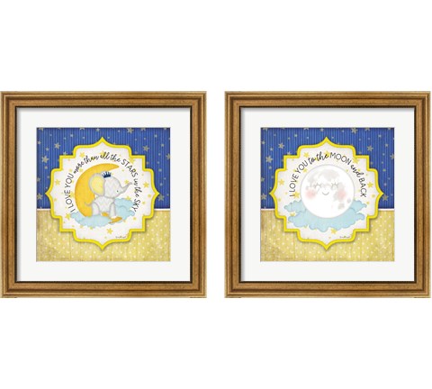 I Love You More Than All the Stars 2 Piece Framed Art Print Set by Jennifer Pugh