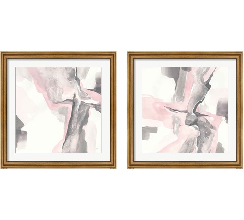 Blushing Grey 2 Piece Framed Art Print Set by Chris Paschke