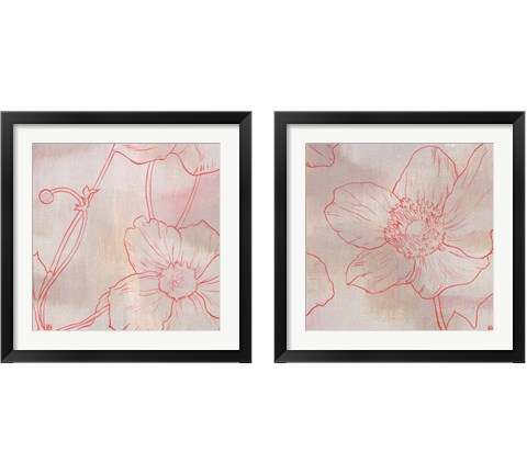 Anemone  2 Piece Framed Art Print Set by Stephanie Han