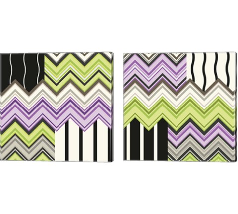 Jazzed  2 Piece Canvas Print Set by Janelle Kroner