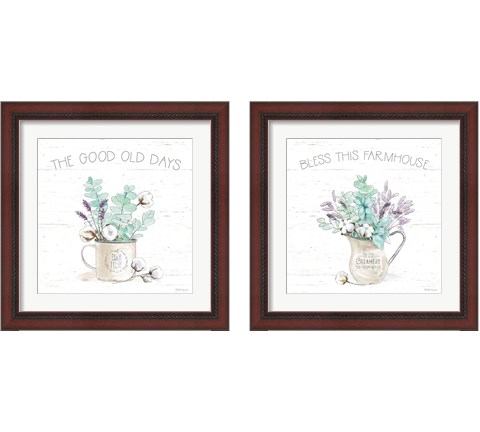 Farmhouse Cotton 2 Piece Framed Art Print Set by Beth Grove