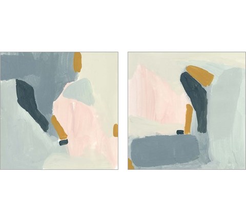 Muted Compostition 2 Piece Art Print Set by Jennifer Goldberger