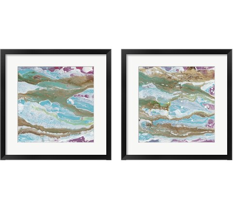 Mermaid's Tale 2 Piece Framed Art Print Set by Alicia Ludwig