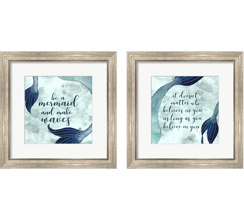 Mermaid Inspirations 2 Piece Framed Art Print Set by Grace Popp