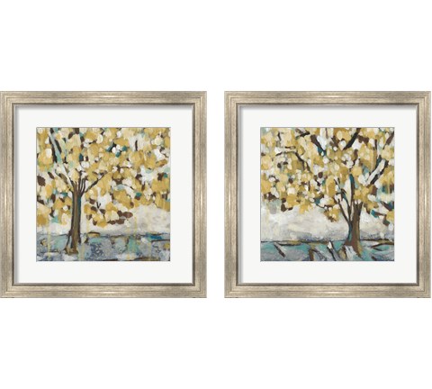 Golden Sunrise 2 Piece Framed Art Print Set by Chariklia Zarris