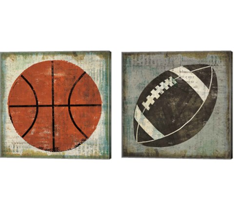 Ball 2 Piece Canvas Print Set by Michael Mullan