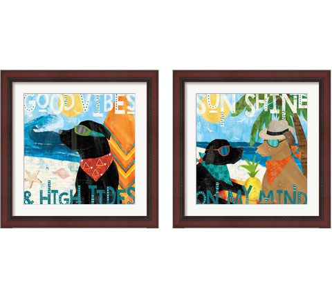 Good Vibes  2 Piece Framed Art Print Set by Veronique Charron