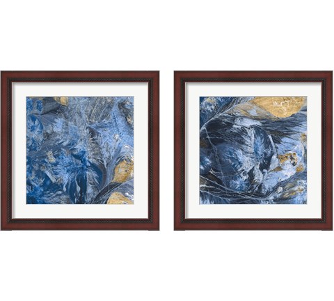 Gilded Indigo 2 Piece Framed Art Print Set by Jarman Fagalde