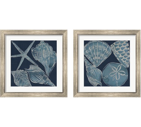 Marine Shells 2 Piece Framed Art Print Set by Chariklia Zarris