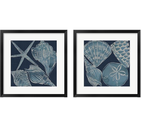 Marine Shells 2 Piece Framed Art Print Set by Chariklia Zarris