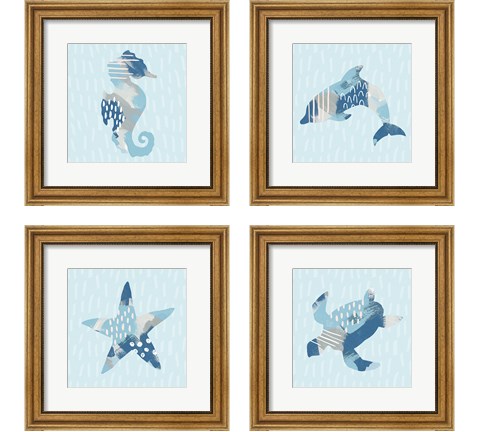 Coastal Cool 4 Piece Framed Art Print Set by Moira Hershey