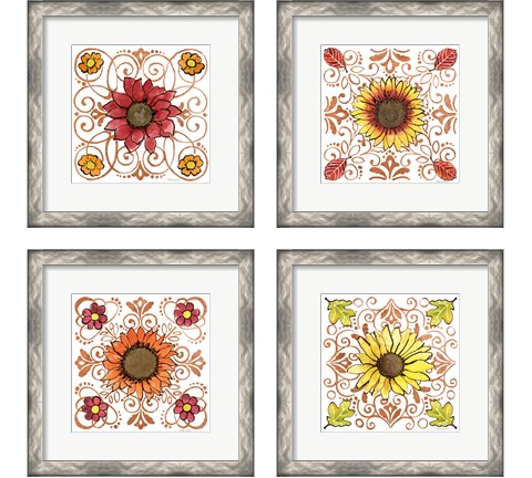 October Garden 4 Piece Framed Art Print Set by Beth Grove