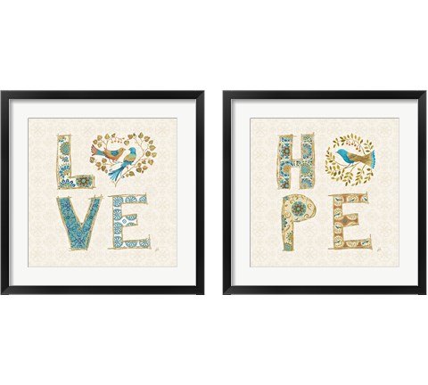 Love Tales 2 Piece Framed Art Print Set by Daphne Brissonnet