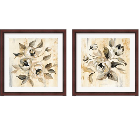 English Rose 2 Piece Framed Art Print Set by Silvia Vassileva