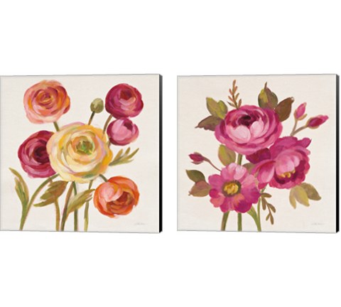 English Garden 2 Piece Canvas Print Set by Silvia Vassileva