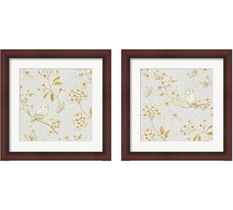 Golden Garden 2 Piece Framed Art Print Set by Daphne Brissonnet