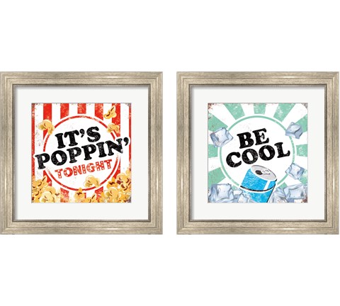 Poppin' & Cool 2 Piece Framed Art Print Set by J.J. Brando