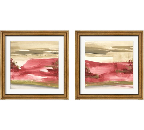 Red Rock 2 Piece Framed Art Print Set by Chris Paschke