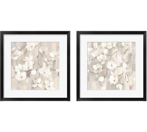 Magnolias in Spring 2 Piece Framed Art Print Set by Albena Hristova