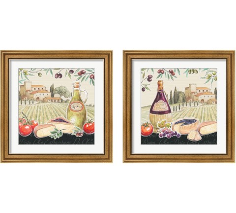 Tuscan Flavor 2 Piece Framed Art Print Set by Daphne Brissonnet