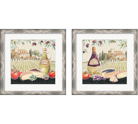 Tuscan Flavor 2 Piece Framed Art Print Set by Daphne Brissonnet