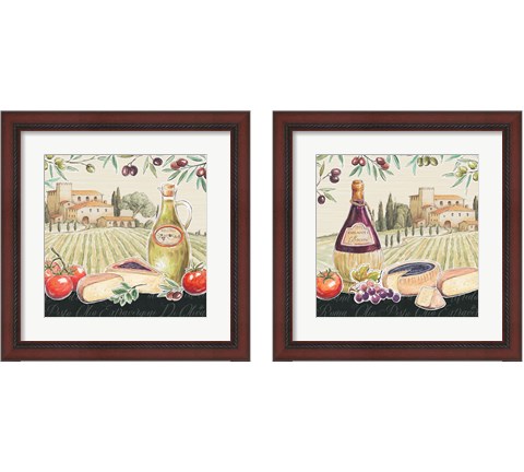 Tuscan Flavor 2 Piece Framed Art Print Set by Daphne Brissonnet