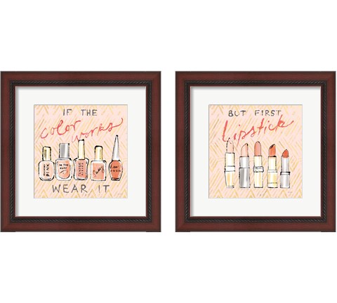 Geo Beauty and Sass 2 Piece Framed Art Print Set by Sue Schlabach