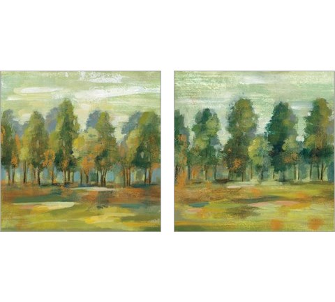 Forest  2 Piece Art Print Set by Silvia Vassileva