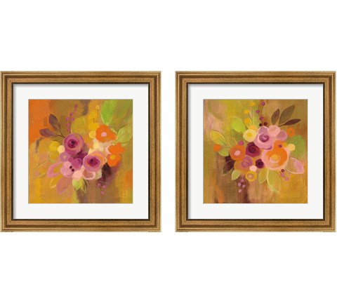 Small Bouquet 2 Piece Framed Art Print Set by Silvia Vassileva